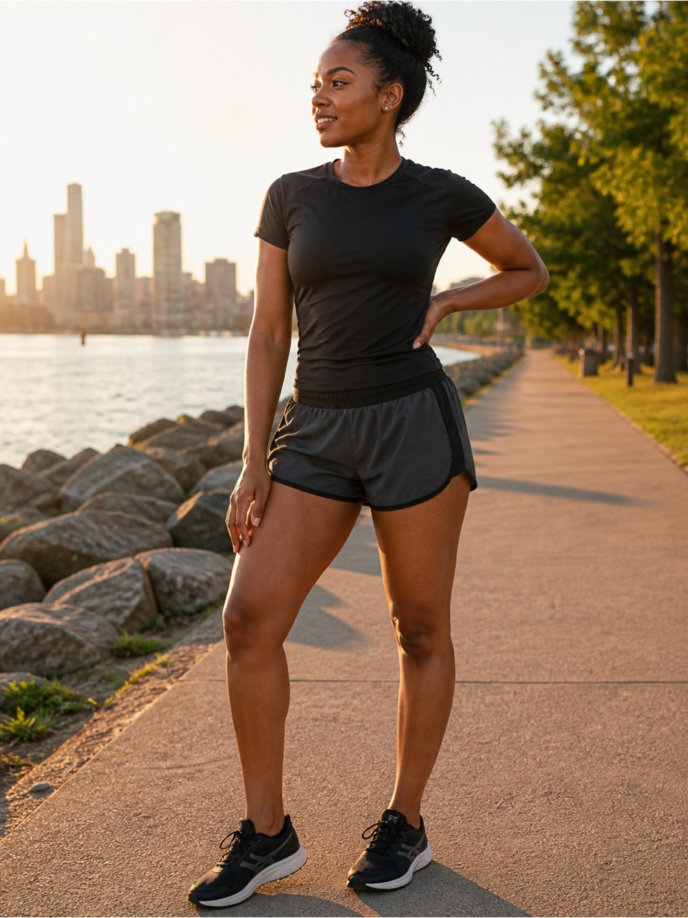 New Balance - Charcoal/Black - Running Shorts - M